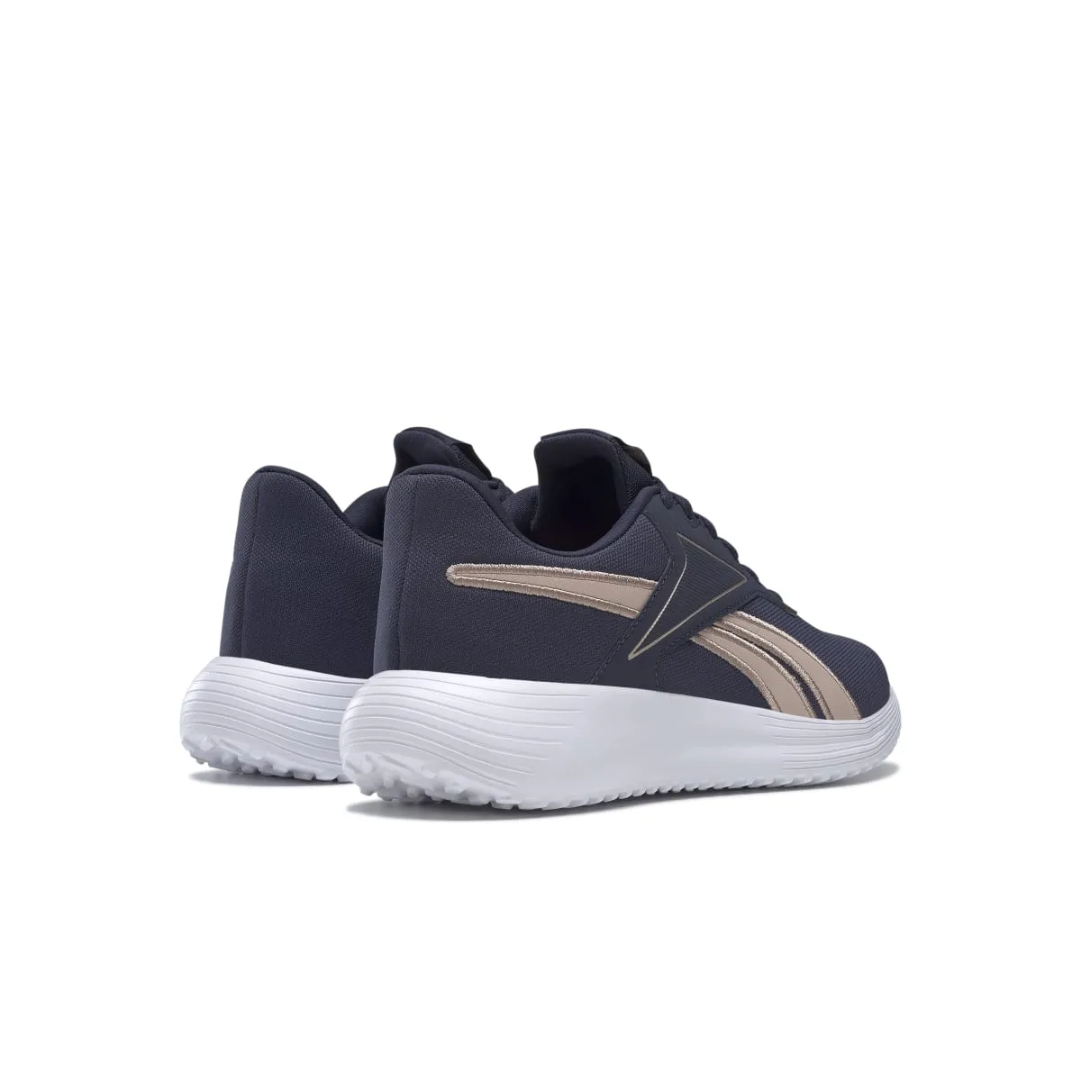 REEBOK H00891 LITE 3.0 WMN'S (Medium) Navy/Rose Gold/White Textile Running Shoes Compact Size