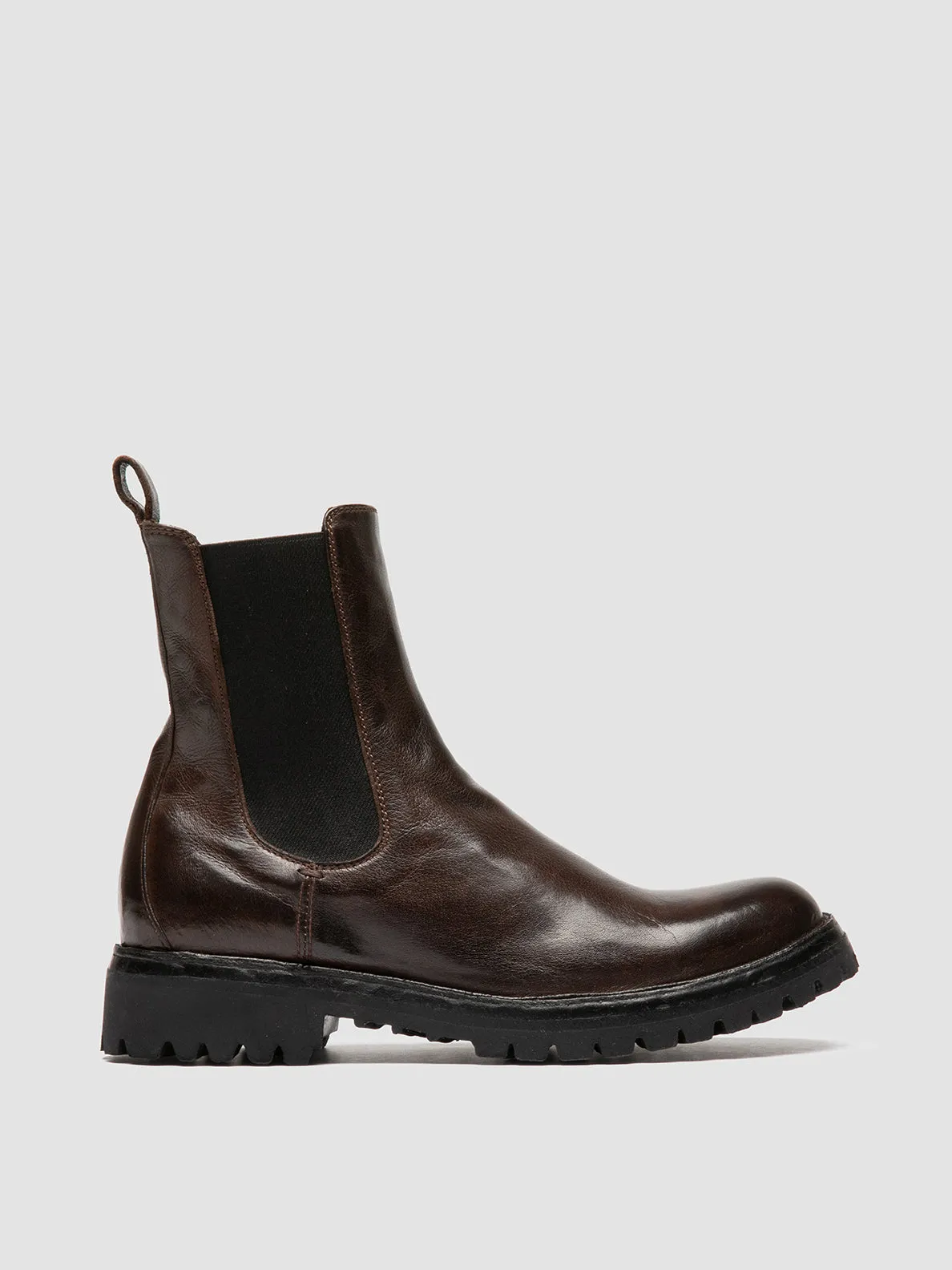 Anti-Friction Kid Fun LORAINE 004 - Brown Leather Chelsea Boots