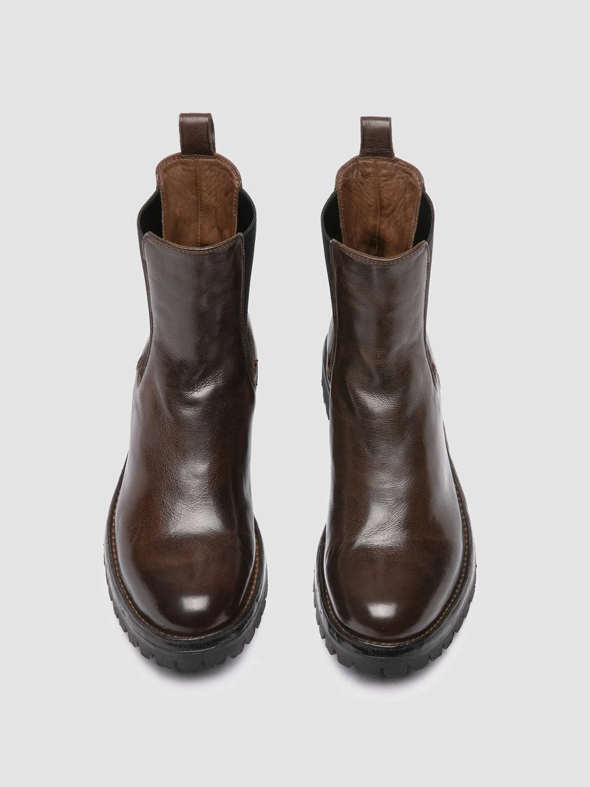 Cold Proof Classic Color LORAINE 004 - Brown Leather Chelsea Boots