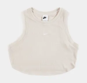 Brave Mode Sport Essentials Ribbed Womens Tank Top (Beige)