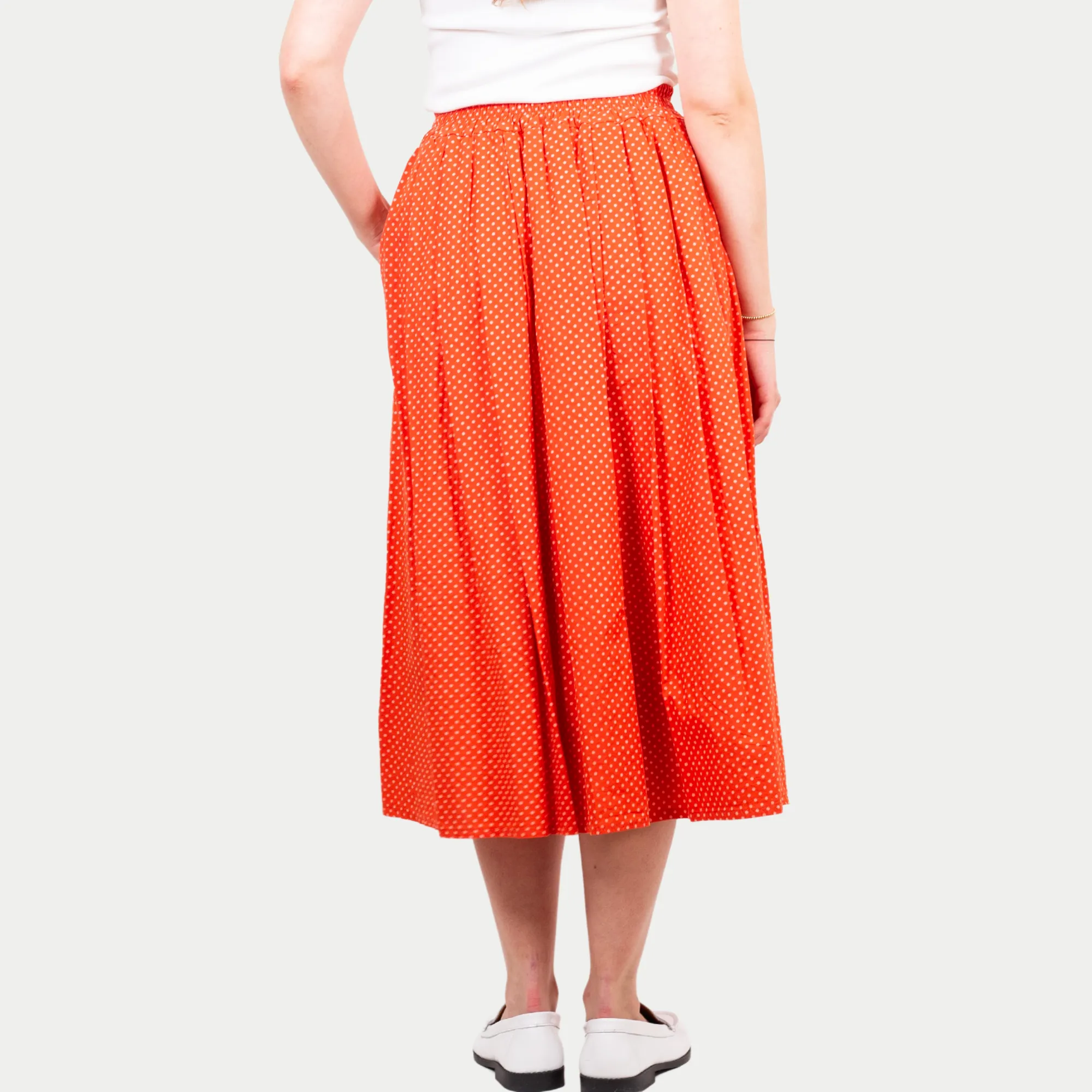 Lucky Tiny Polka Dot Skirt EcoDye Process