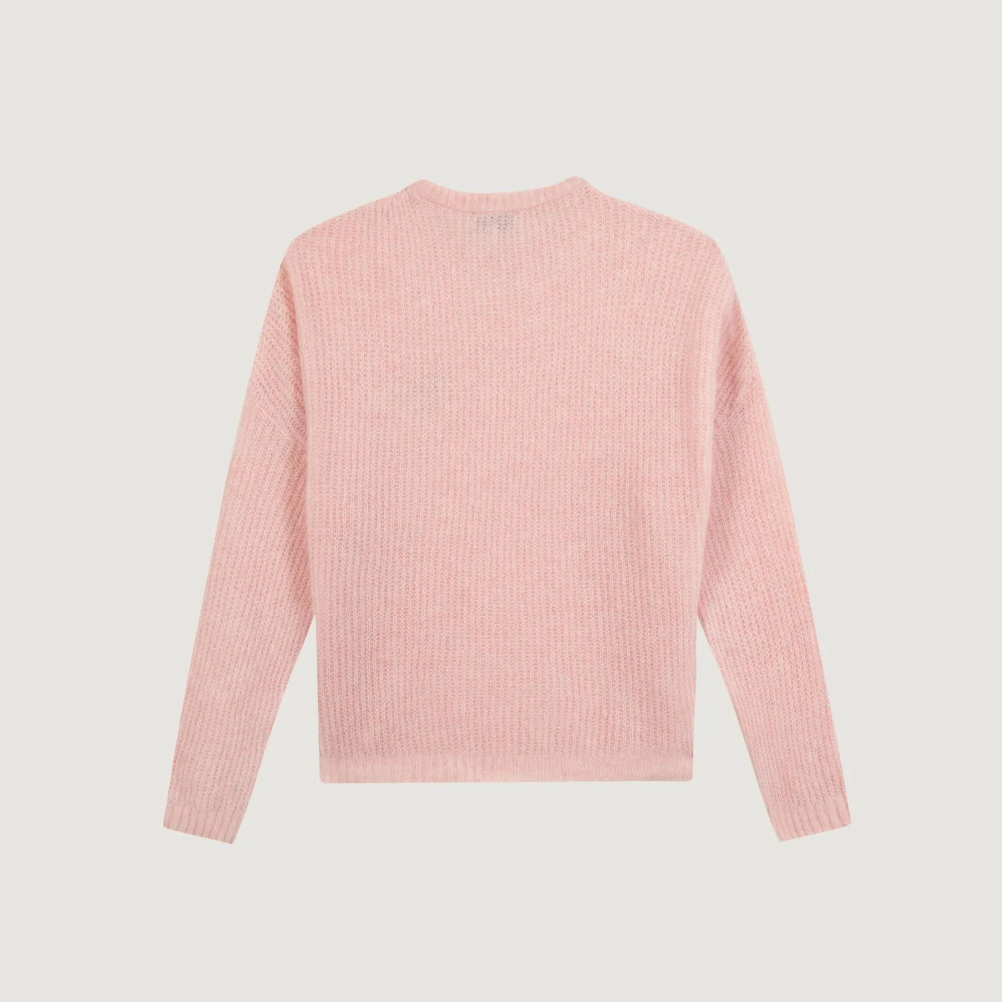 Multi Panel HeatTrapping Fibers "Bonjour" Cerisoles Wool and Alpaga Sweater (English Pink)