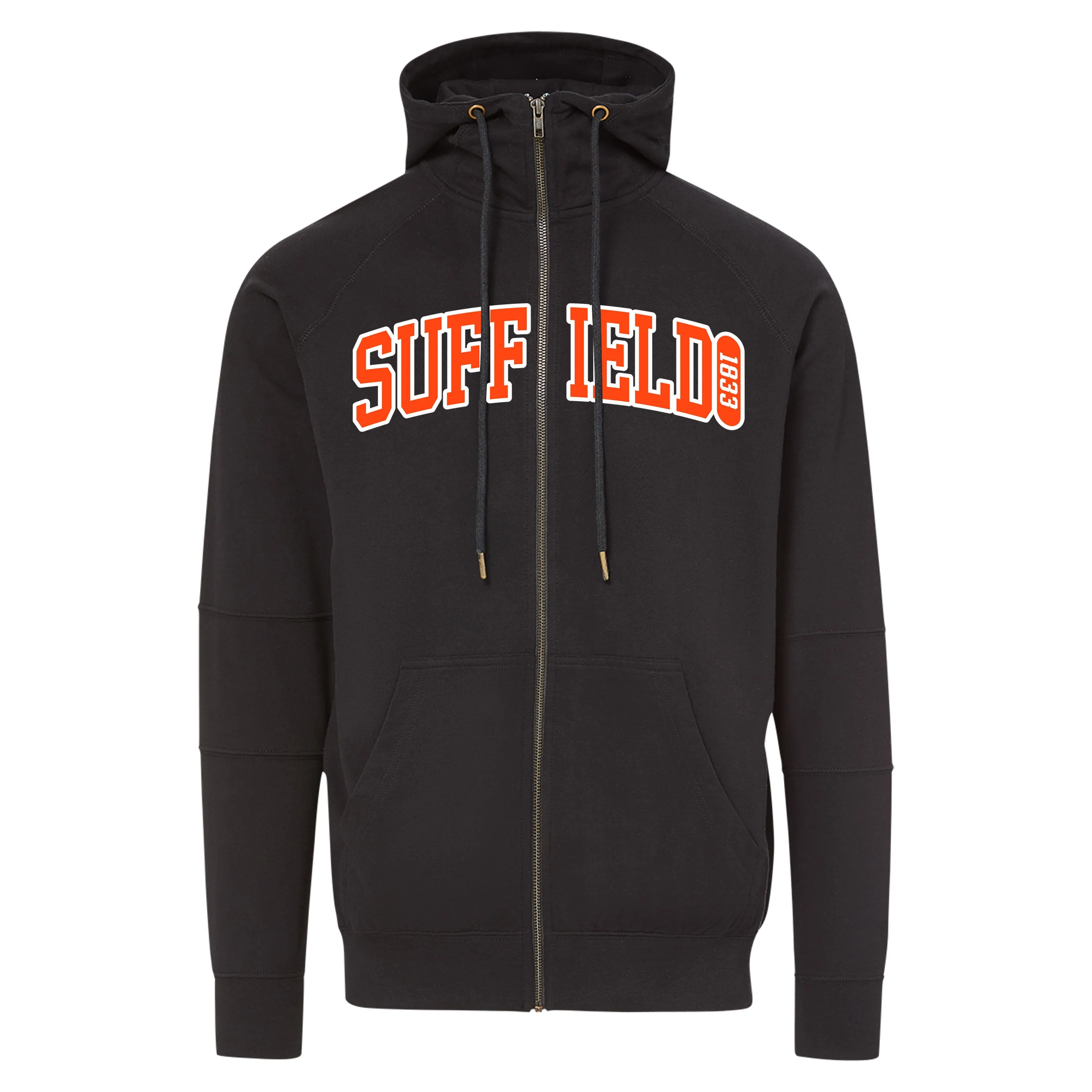 Urban Look Cold Layer MV Sport Black Full Zip w/orange Suffield Appliqu??