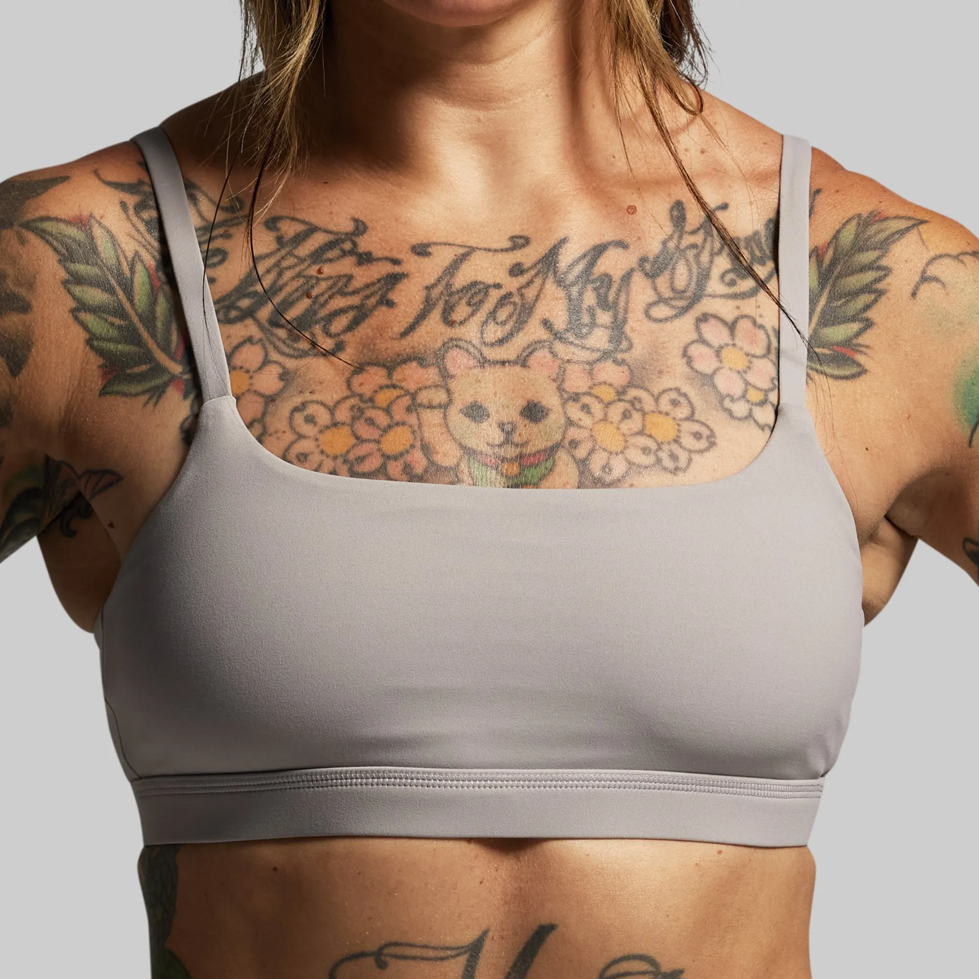 Reset Sports Bra (Stone) Striped