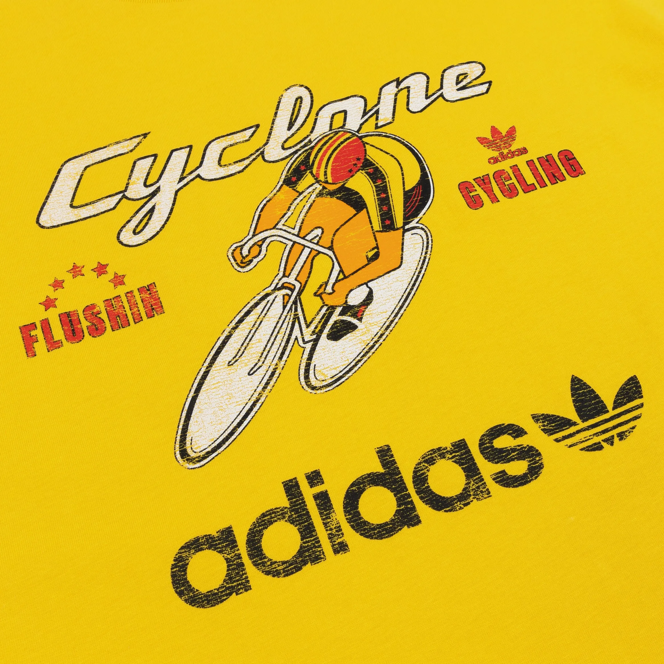 Retro Cyclone Womens Short Sleeve Shirt (Yellow/White) SoftTouch