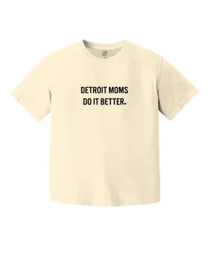 Fit for Any Season Quick Fit Stretch Ink Detroit - Detroit Moms Do It Better Kinda Crop T-Shirt - Ivory