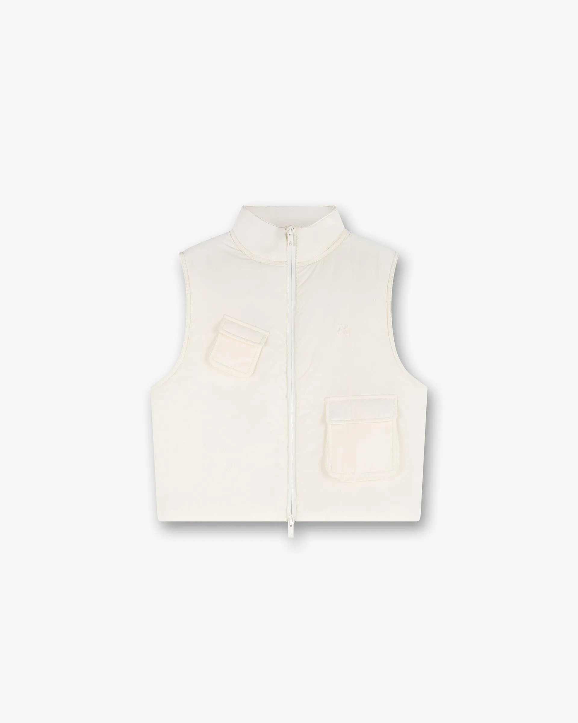 Minimalist Aesthetic Chill Proof Style Revolver Gilet - Warm White