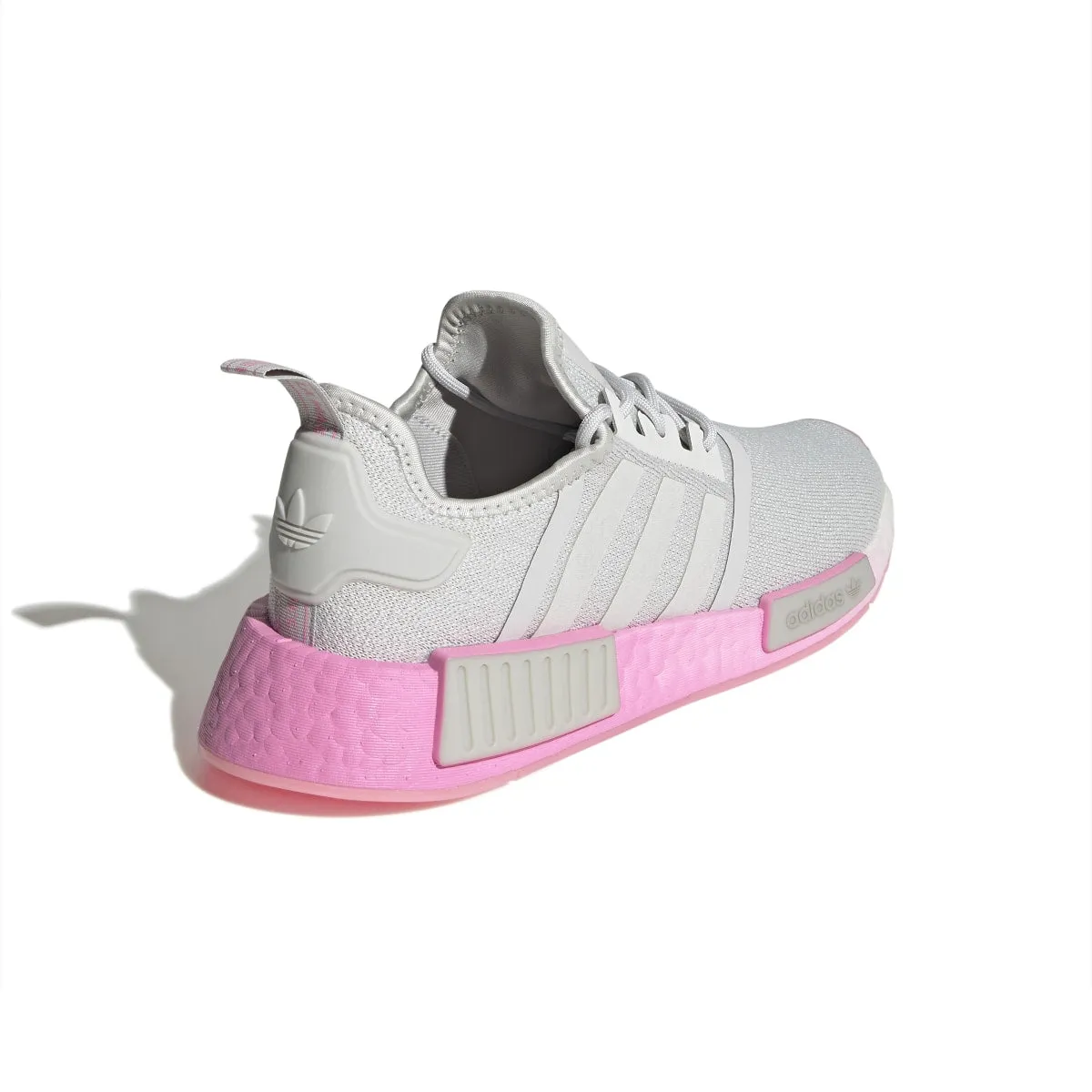 Wellness - Promoting functional - design ADIDAS GW9462 NMD_R1 WMN'S (Medium) Grey/Pink/White Stretch Fabric Running Shoes