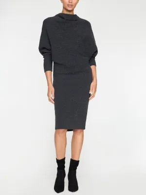 The Clede Sweater Dress Texture Style Drawstring-Waist