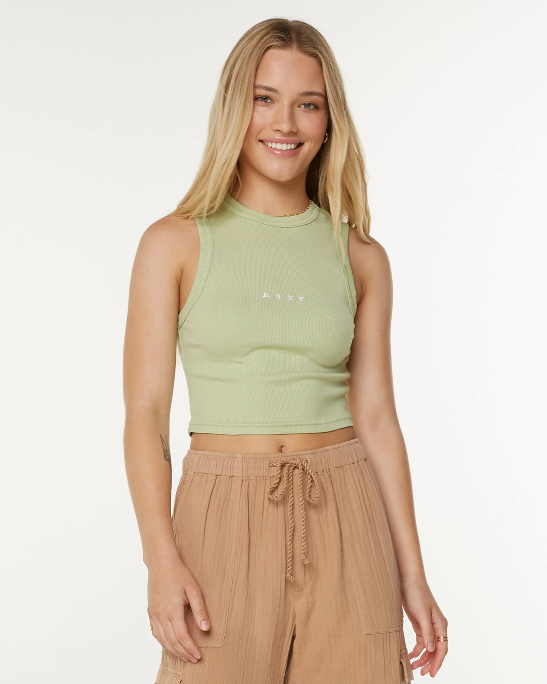 Shock - Resistant Roxify Tank Top - Tarragon Solid