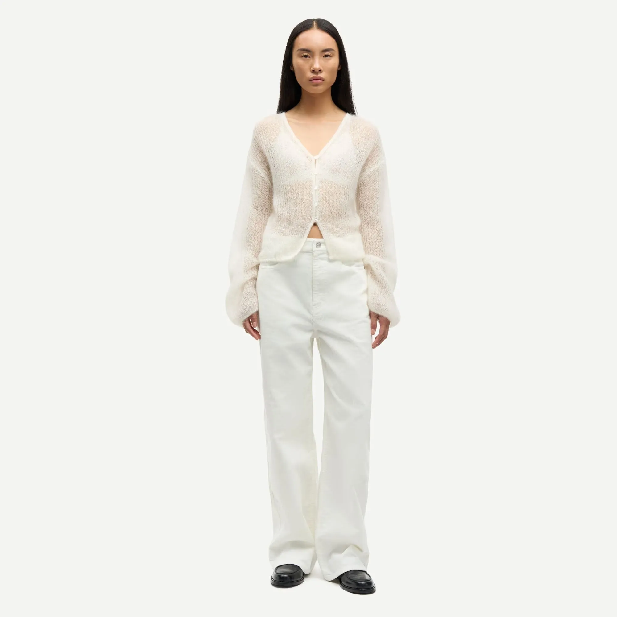 Sashelly Trousers (Clear Cream) StainResistantFinish