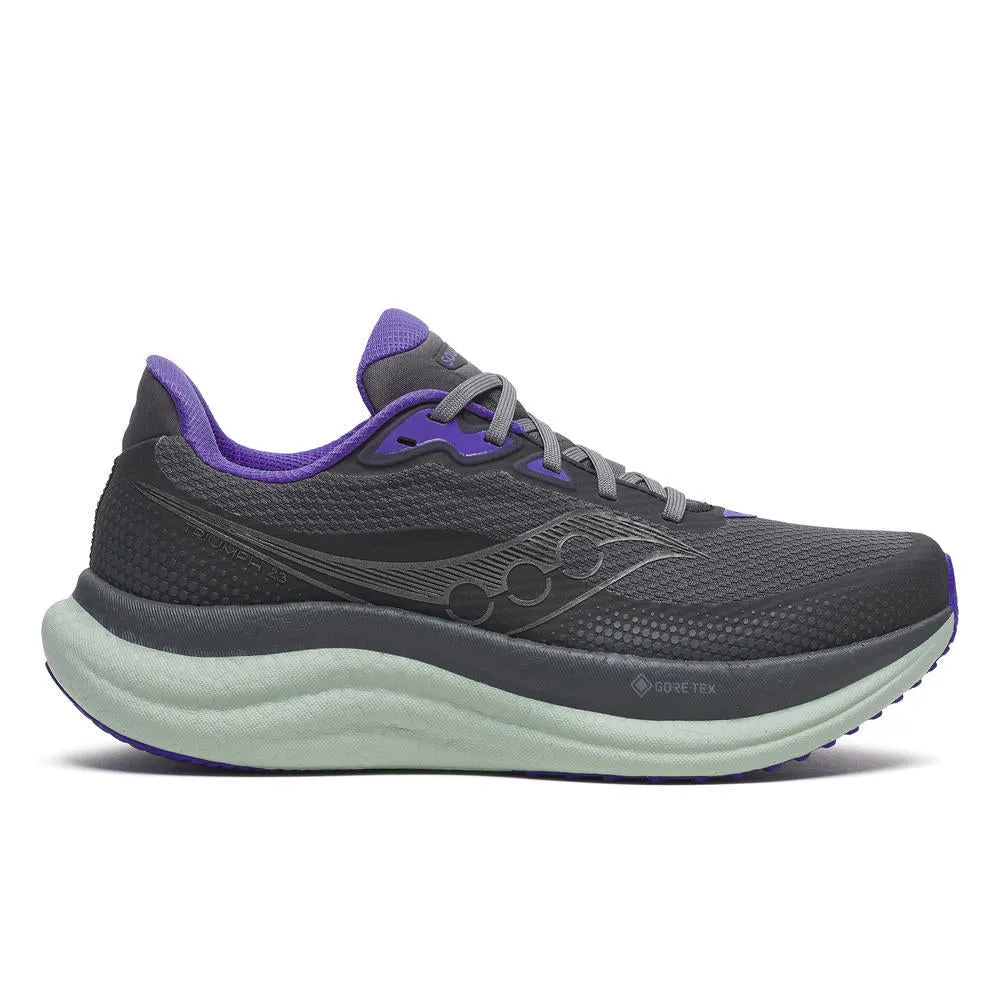 Eclipse Heel Geometry Saucony Women's Triumph 23 Gtx Running Shoe S11025
