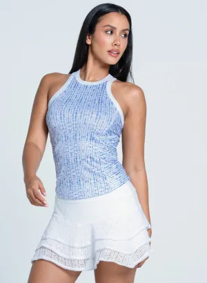 Non Irritating Edges single - function Boho Tile Rib Tank