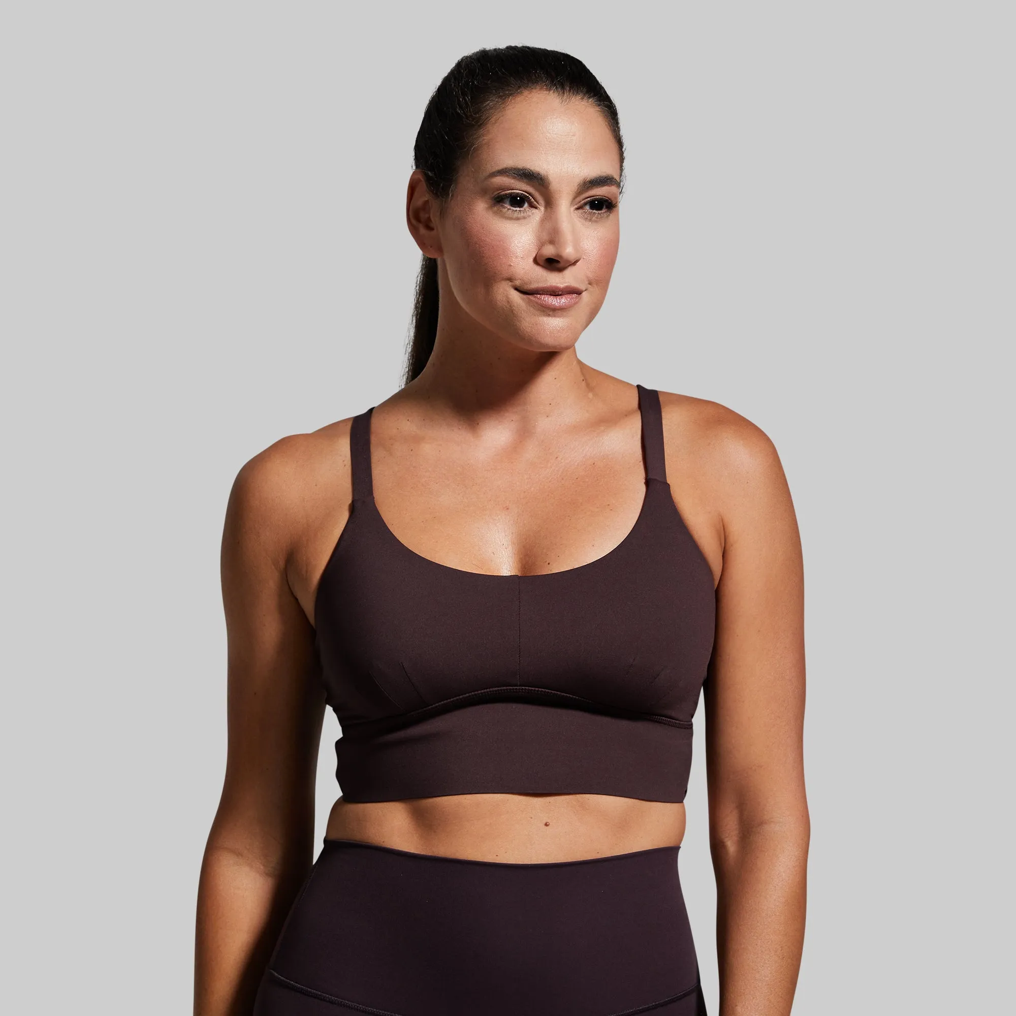 Non-Slip Support Your Go To Sports Bra (Deep Plum)