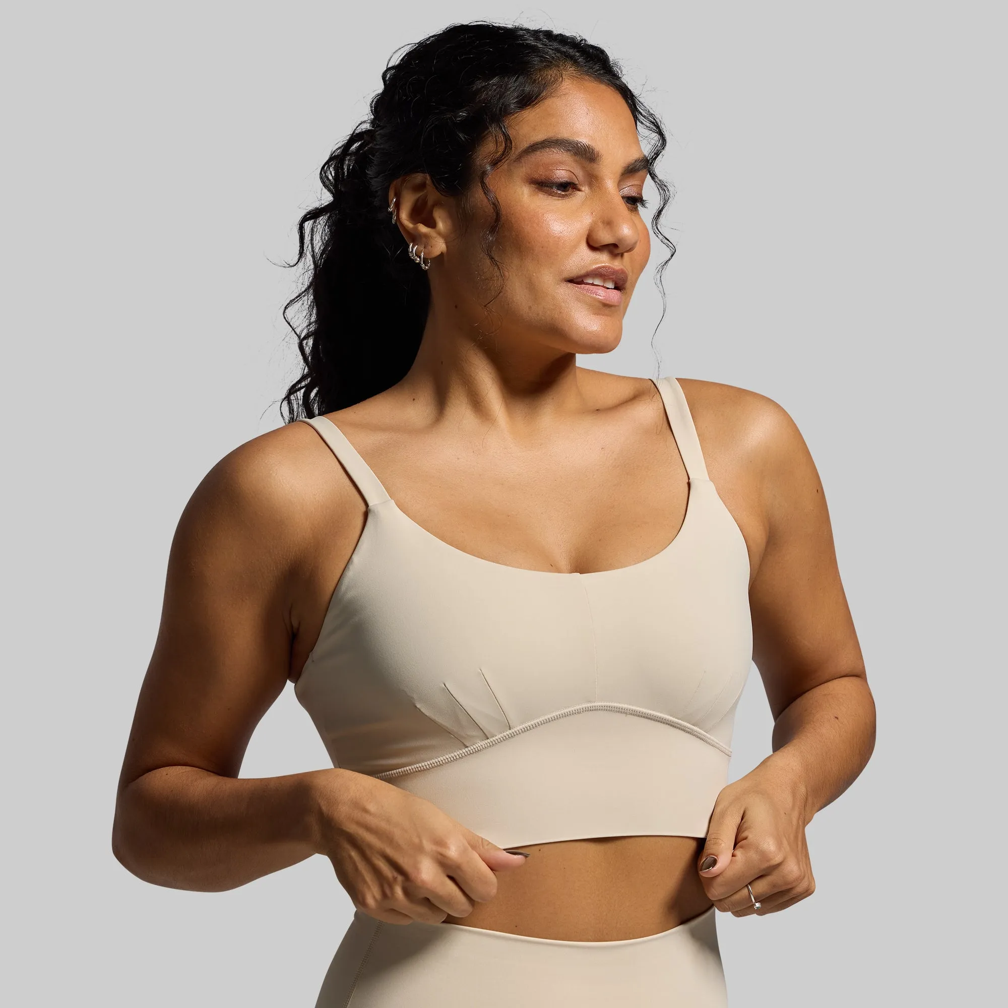 Wear alone seams Breathable seams Your Go To Sports Bra (Oatmeal)