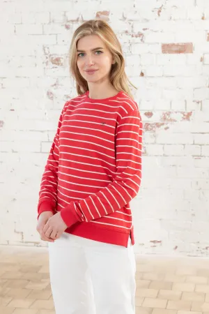 Modern Minimal Timeless Comfort Seaside Jersey - Poppy Stripe
