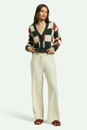 AbrasionResistantFabric Slim wear Carefree Organic Garment Dye Lounge Pant - White Smoke