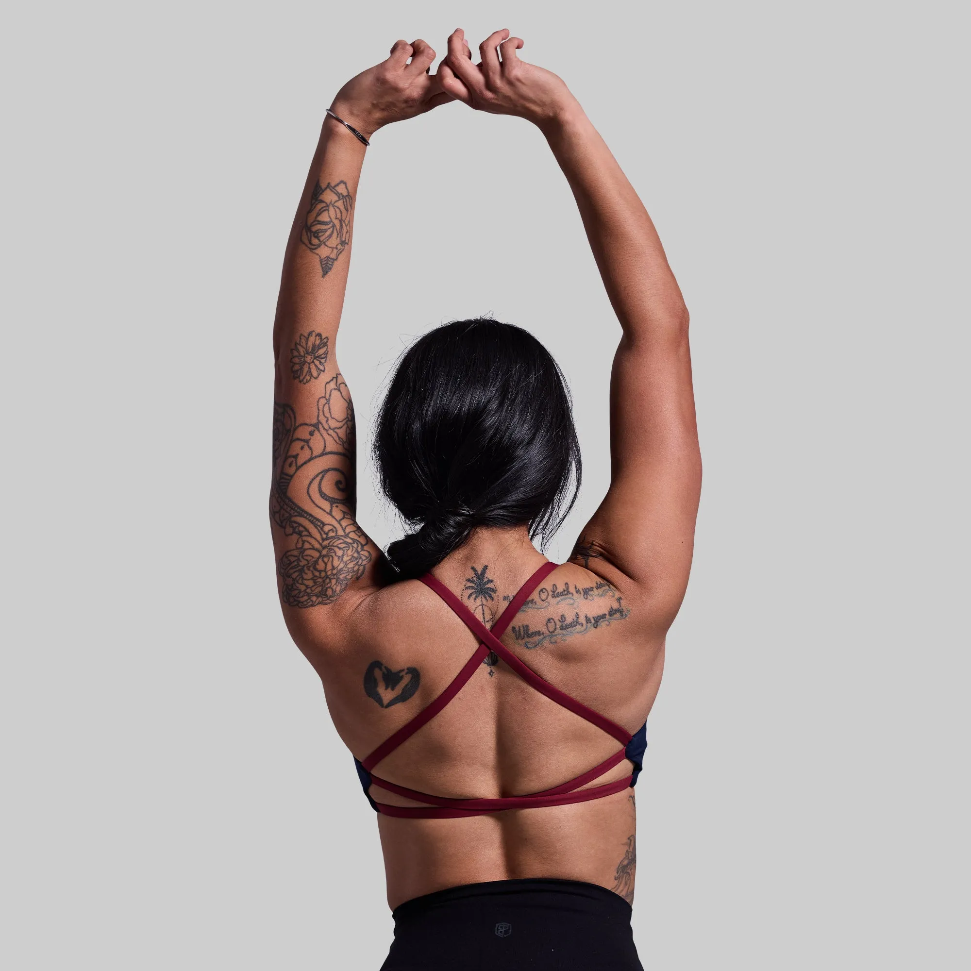 Girls' Purple Serenity Sports Bra (Brand Strength-BP Navy)