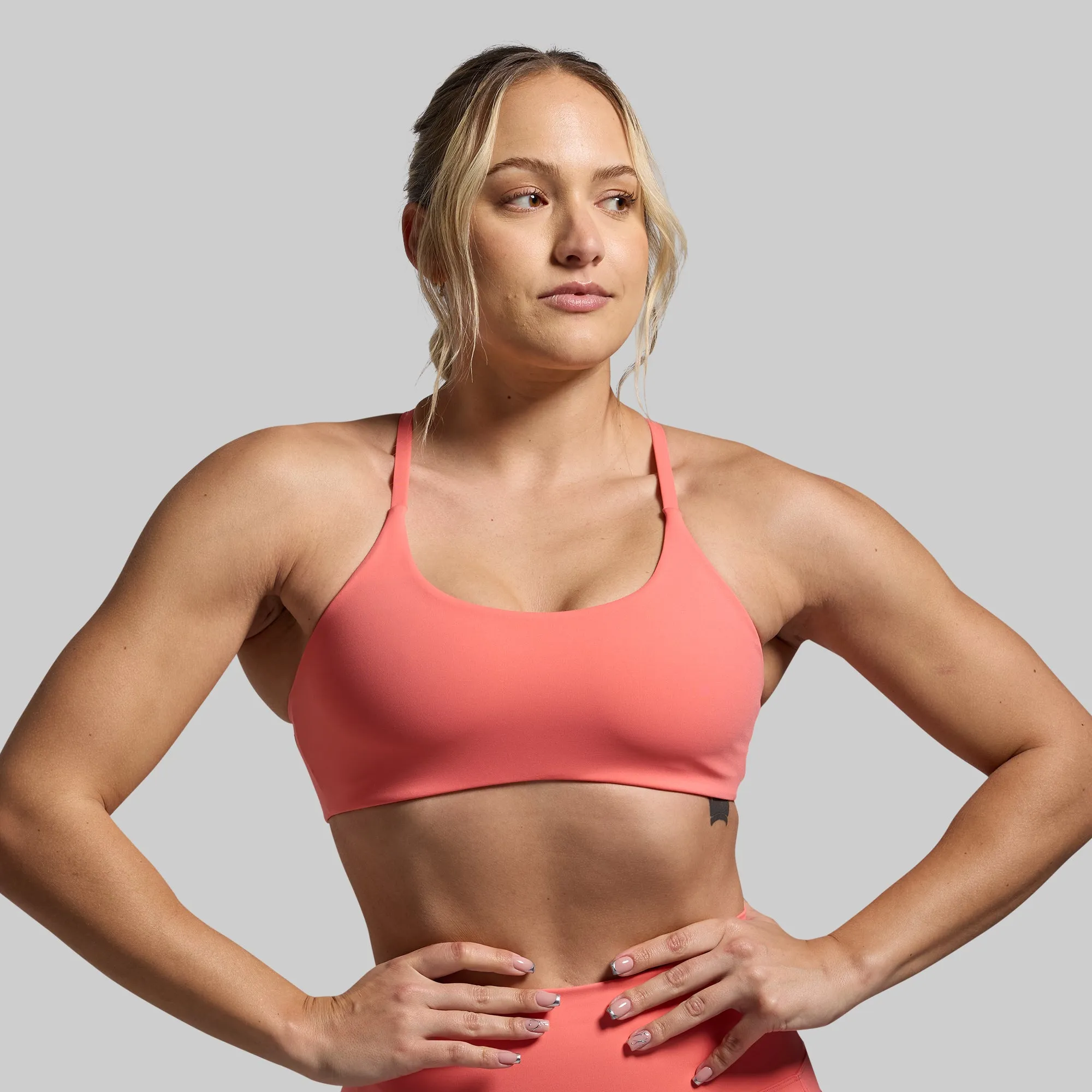 Value for Money Modern fitness gear Serenity Sports Bra (Hot Peach)