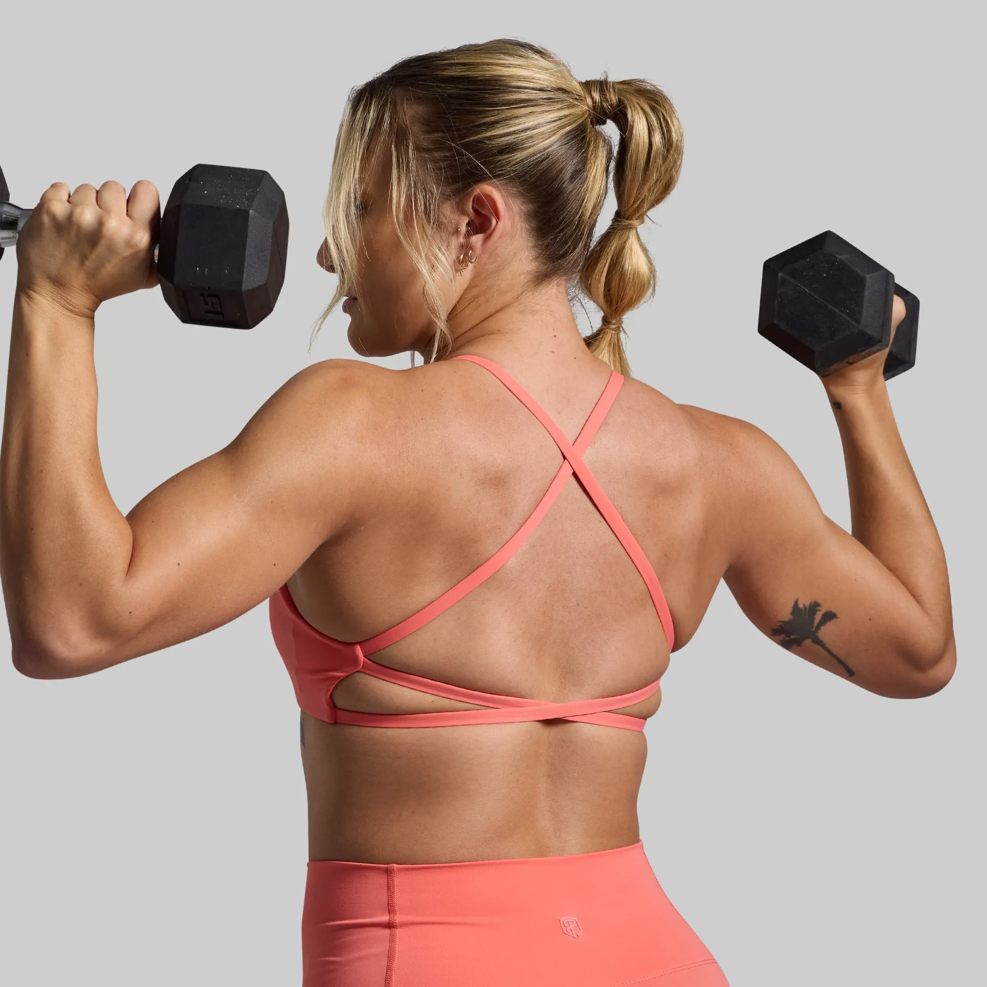 Serenity Sports Bra (Hot Peach) Athletic Wear