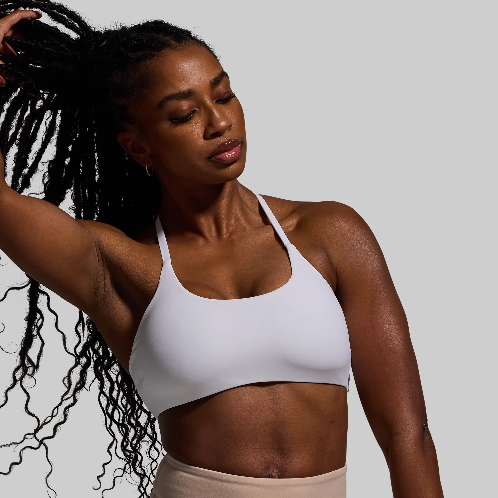 Durable Support Serenity Sports Bra (White)