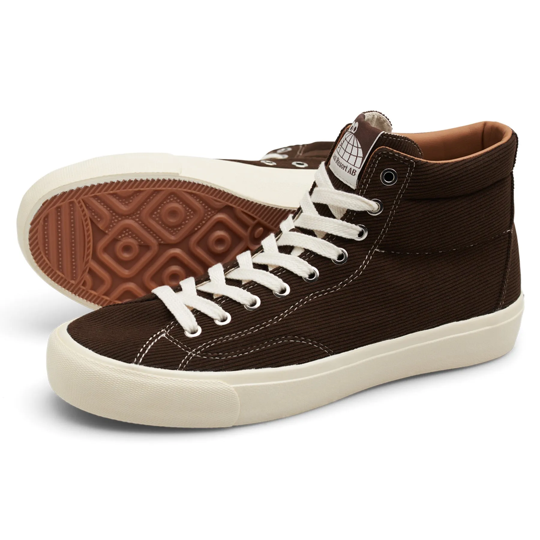Last Resort AB VM003 Hi Cord Dark Brown/White Grip Guard Zip Up