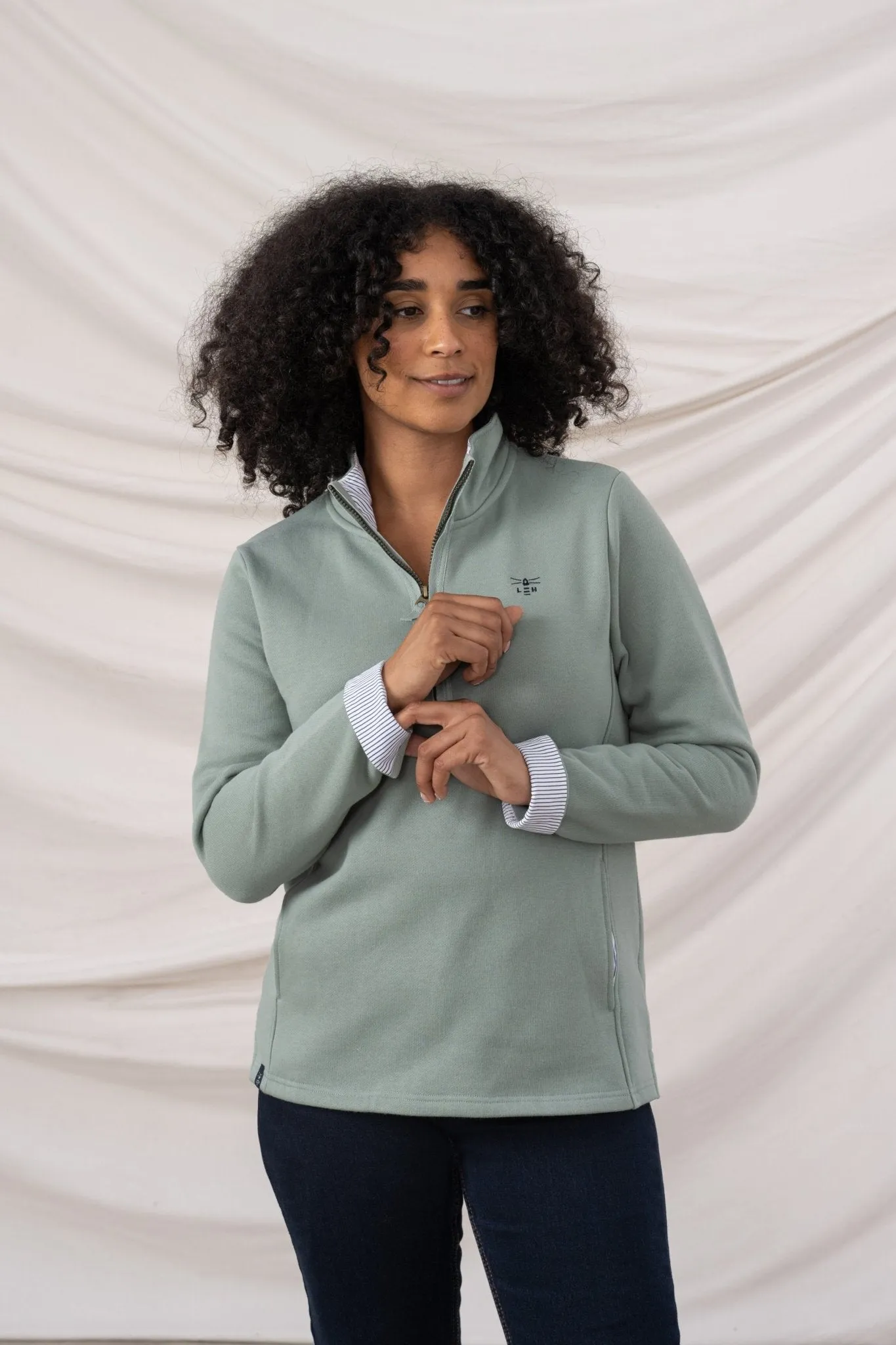 Shore Sweatshirt - Sage full sleeve