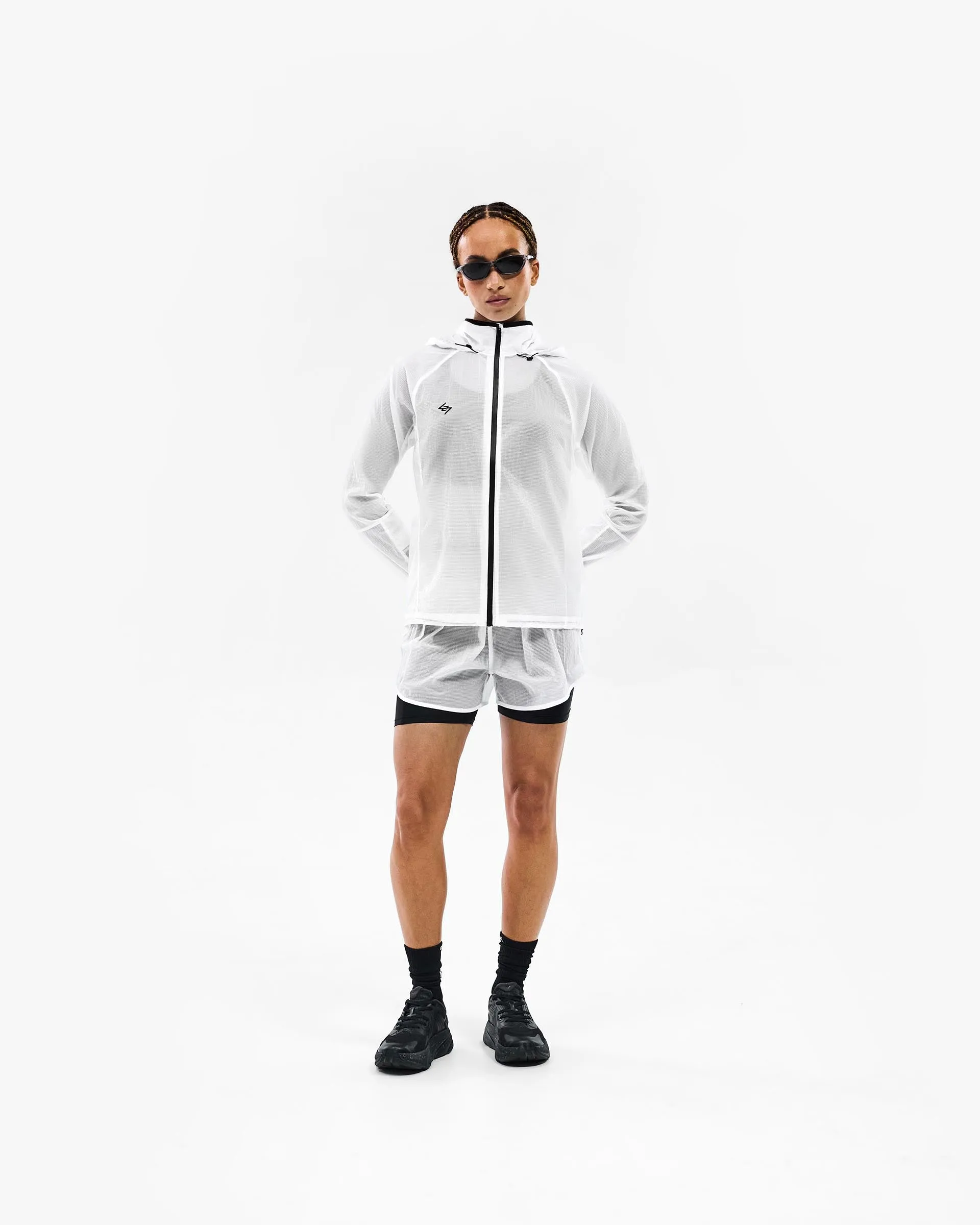 AntiPillingFinish Layered construction 247 Fly Running Jacket - White