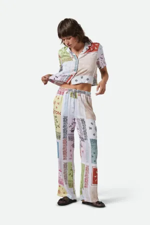 Silky Hudson Lounge Pant - Multi Color Bandana Smart Utility