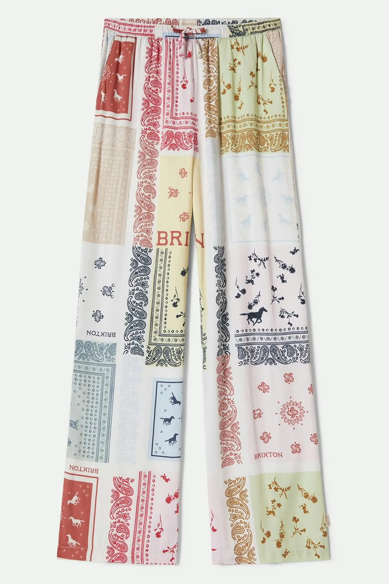 Silky Hudson Lounge Pant - Multi Color Bandana Indoor Comfort NonRestrictiveFit