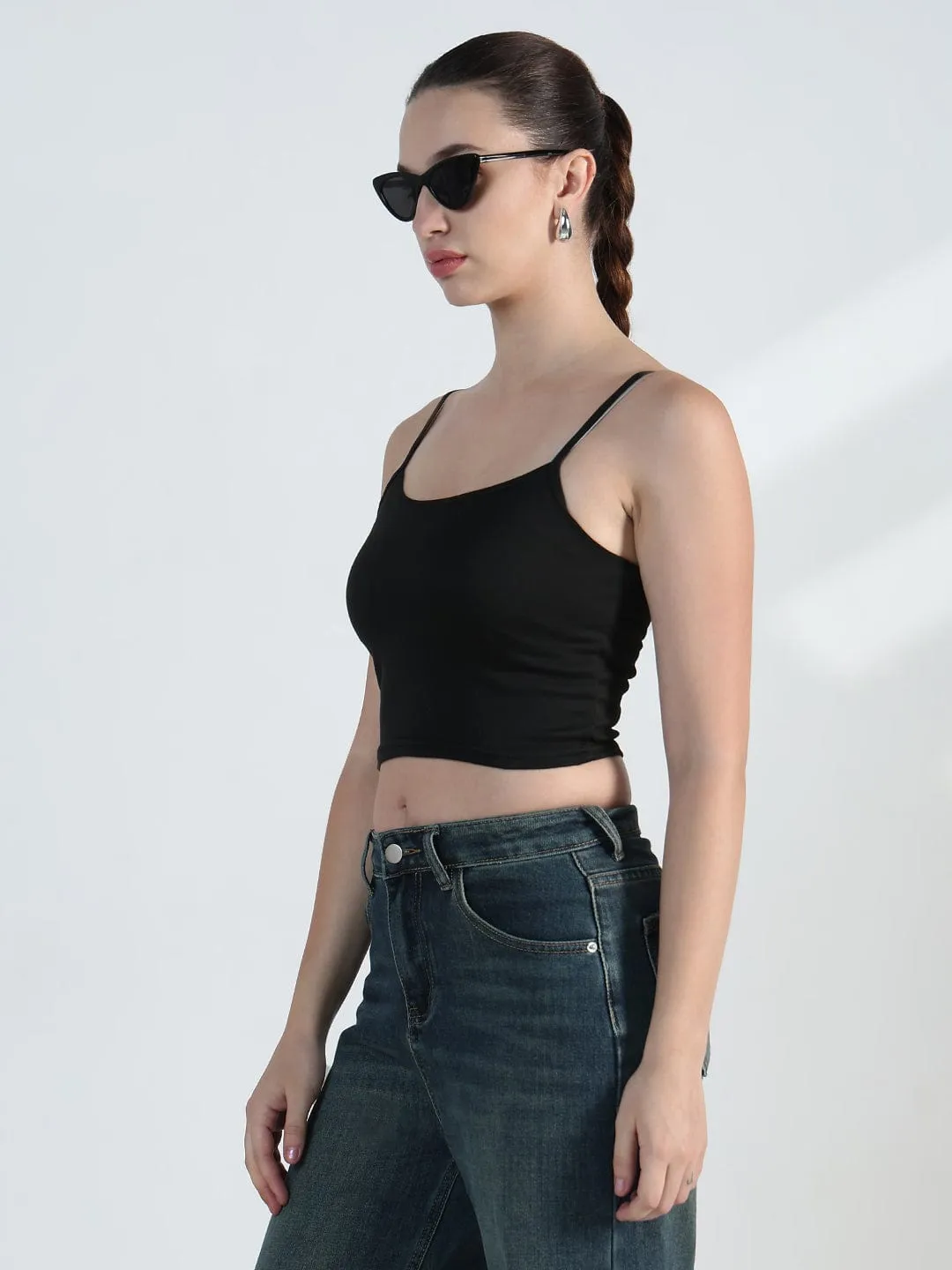 Comfy Stretch Fit perfect for all-day wear Women's Typography Black Mesh Full Sleeve Top