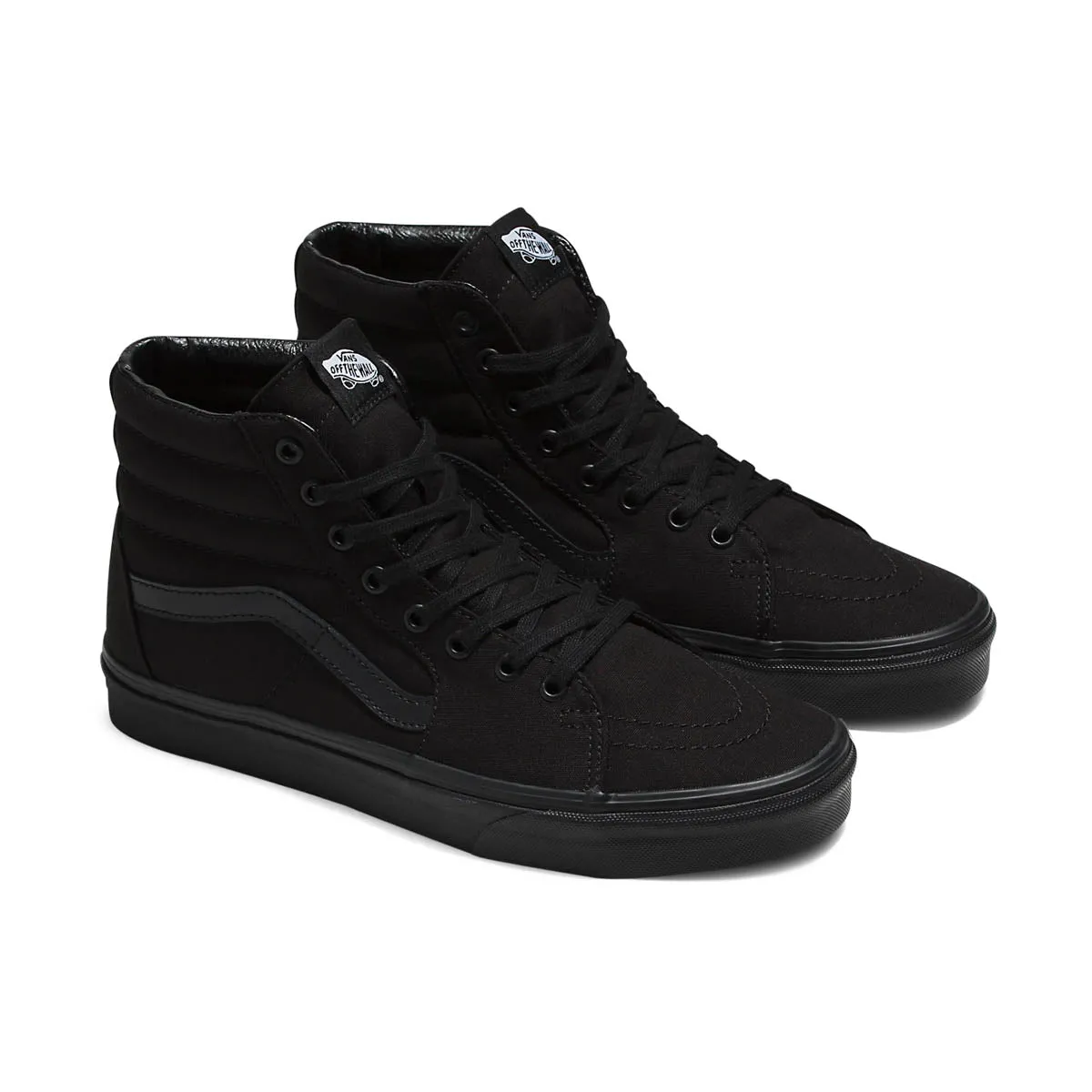 Sweat Resistant Frequent Travelers Sk8-Hi Canvas 'True Black' Unisex Shoes