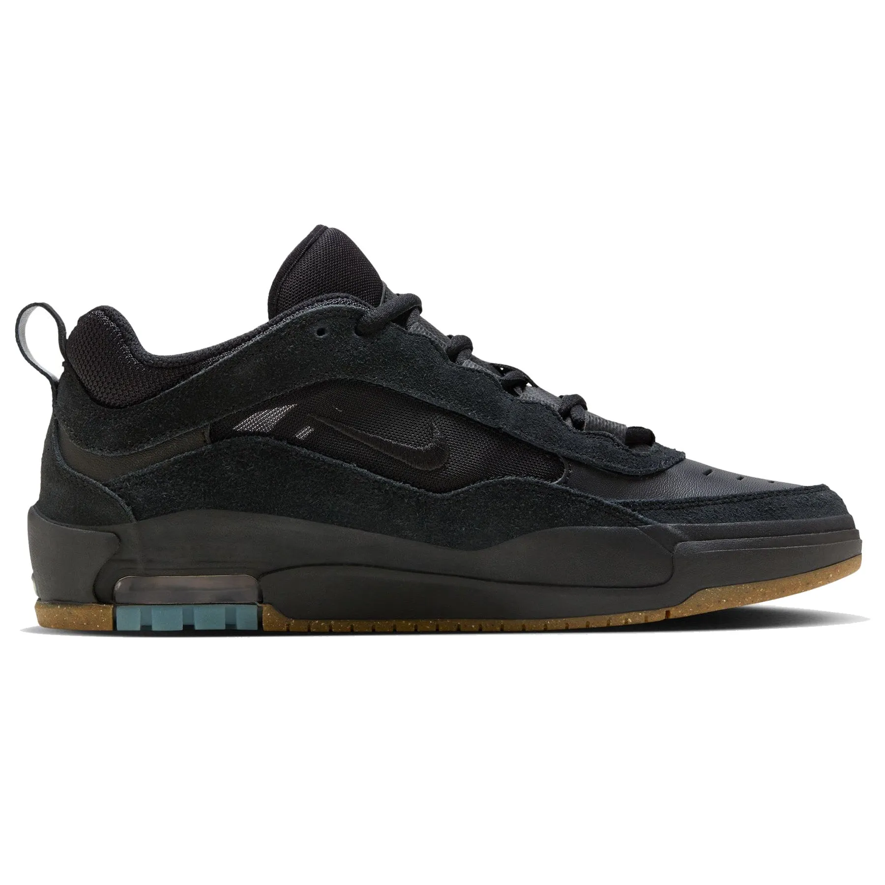Nike SB Air Max Ishod Wair Black/Black/Gum PU midsole Slide Zone