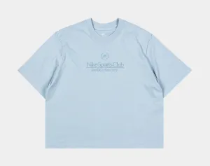 Shimmer Core NSW Boxy Campus Womens Short Sleeve Shirt (Blue)