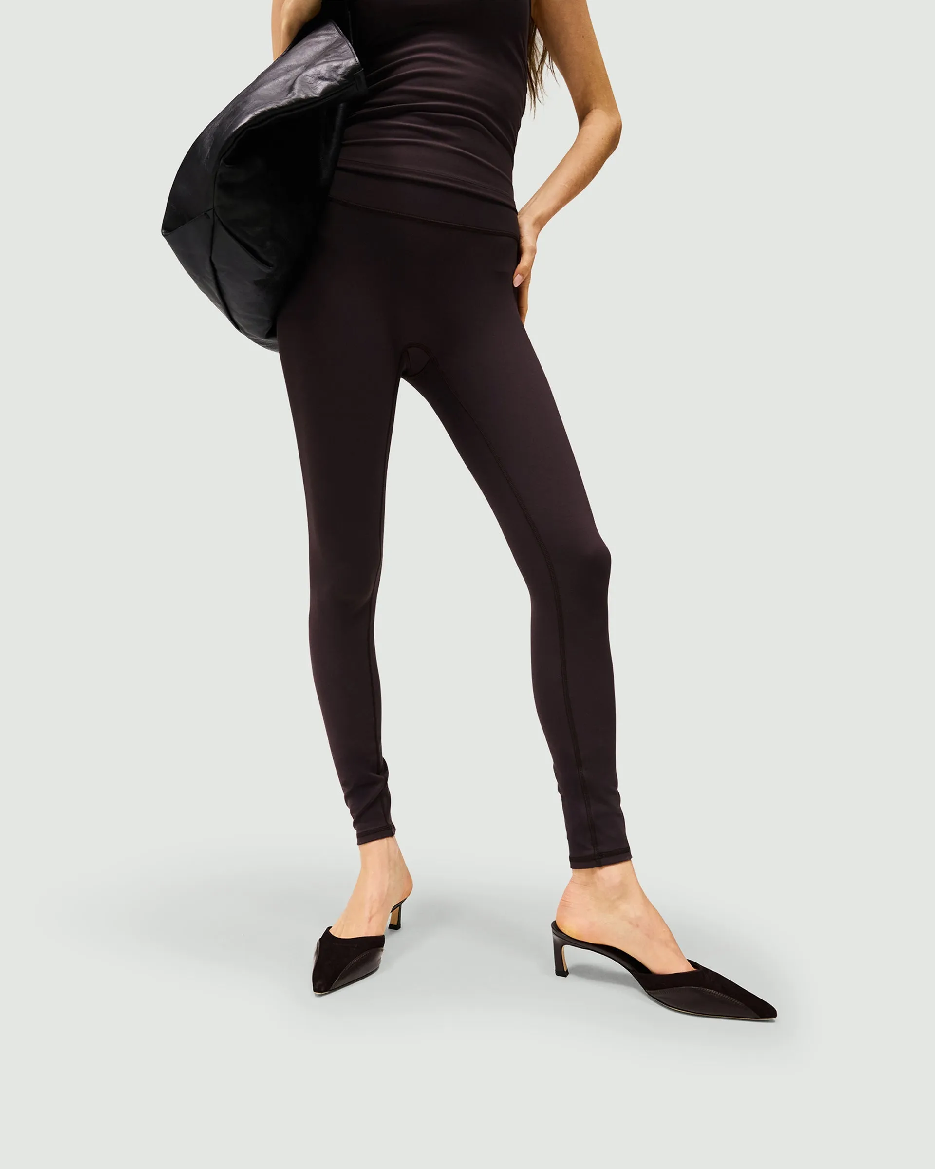 All terrain Minimalist Style Loose Fit Owners Club Legging - Black Coffee