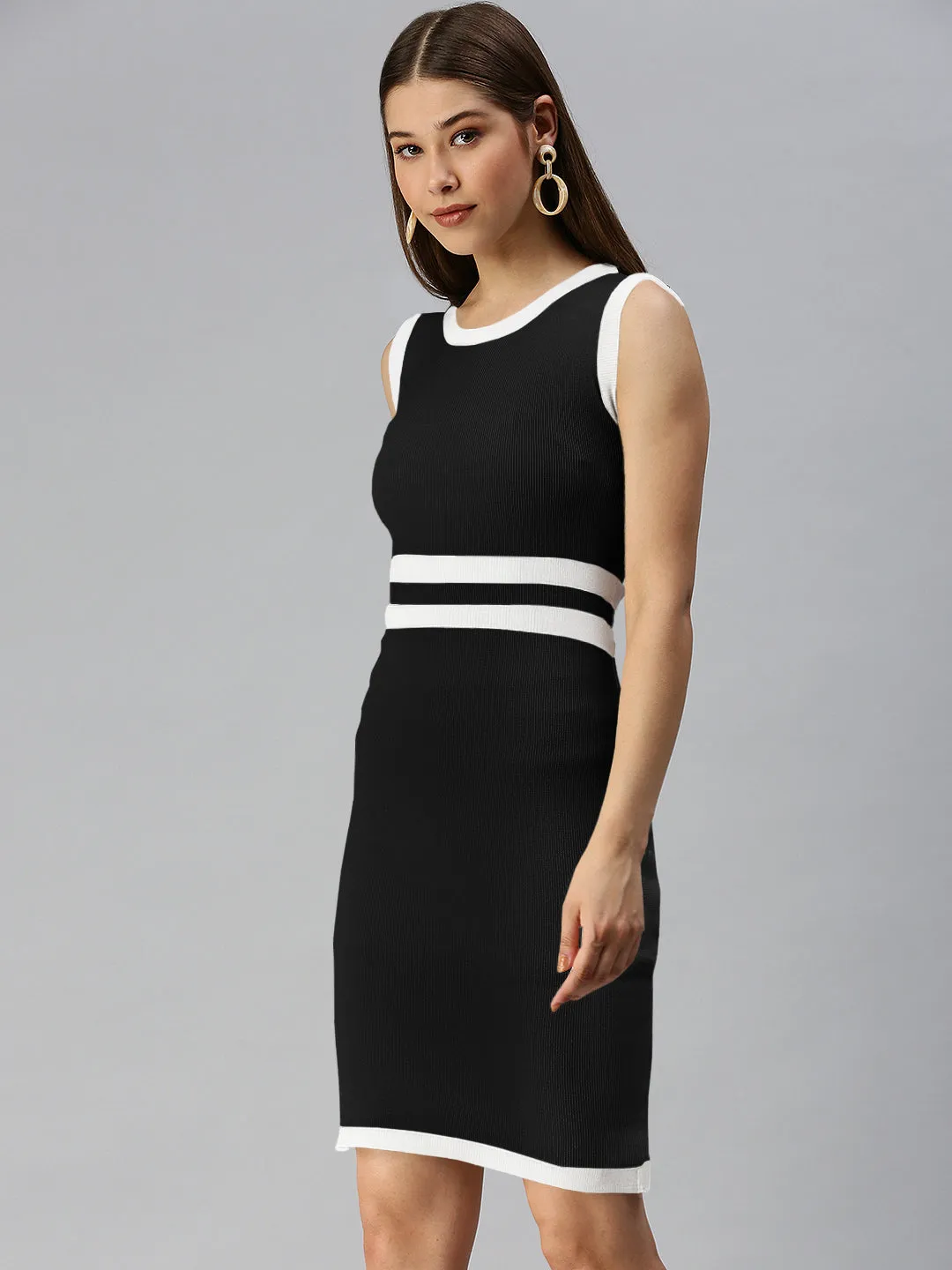 MoistureWickingTechnology Women's Black Bodycon Dress