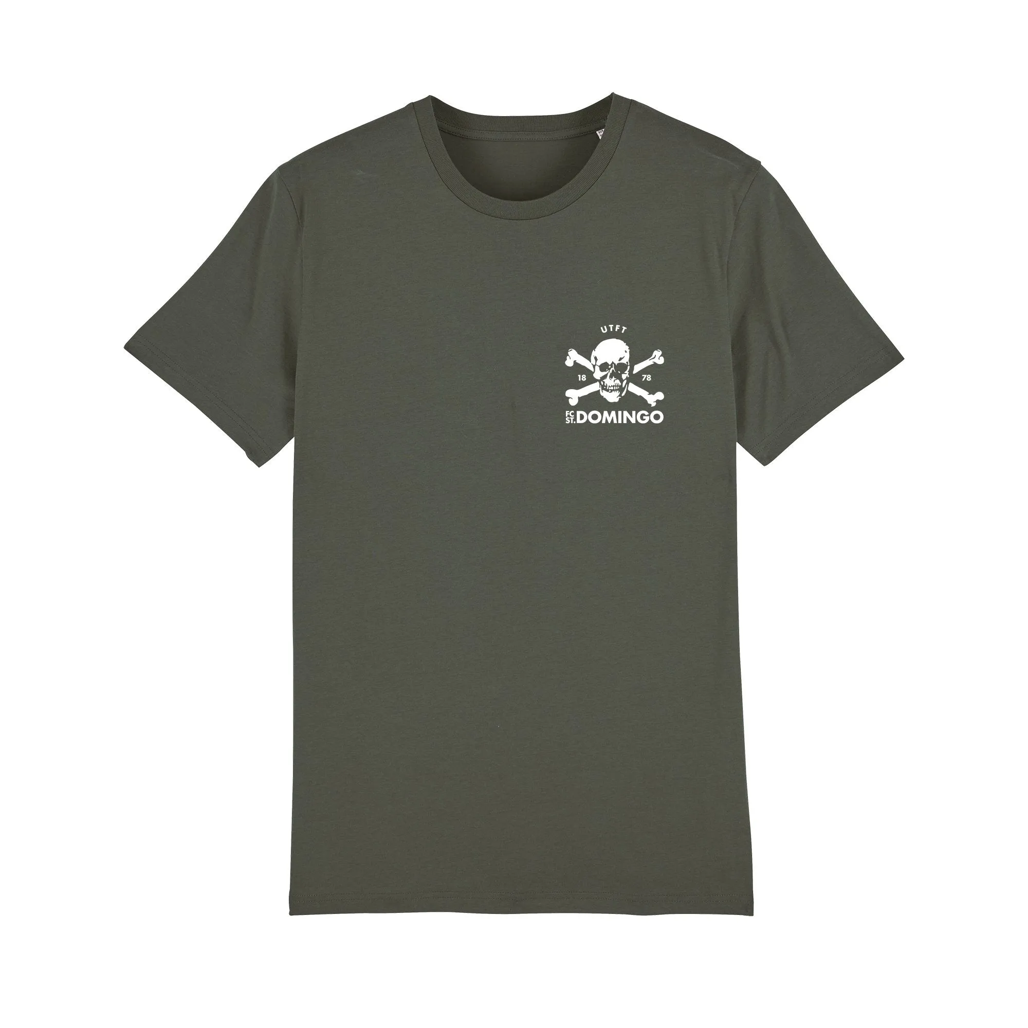 Soft Layer Heather Jersey Material FC ST Domingo Skull Badge Tee