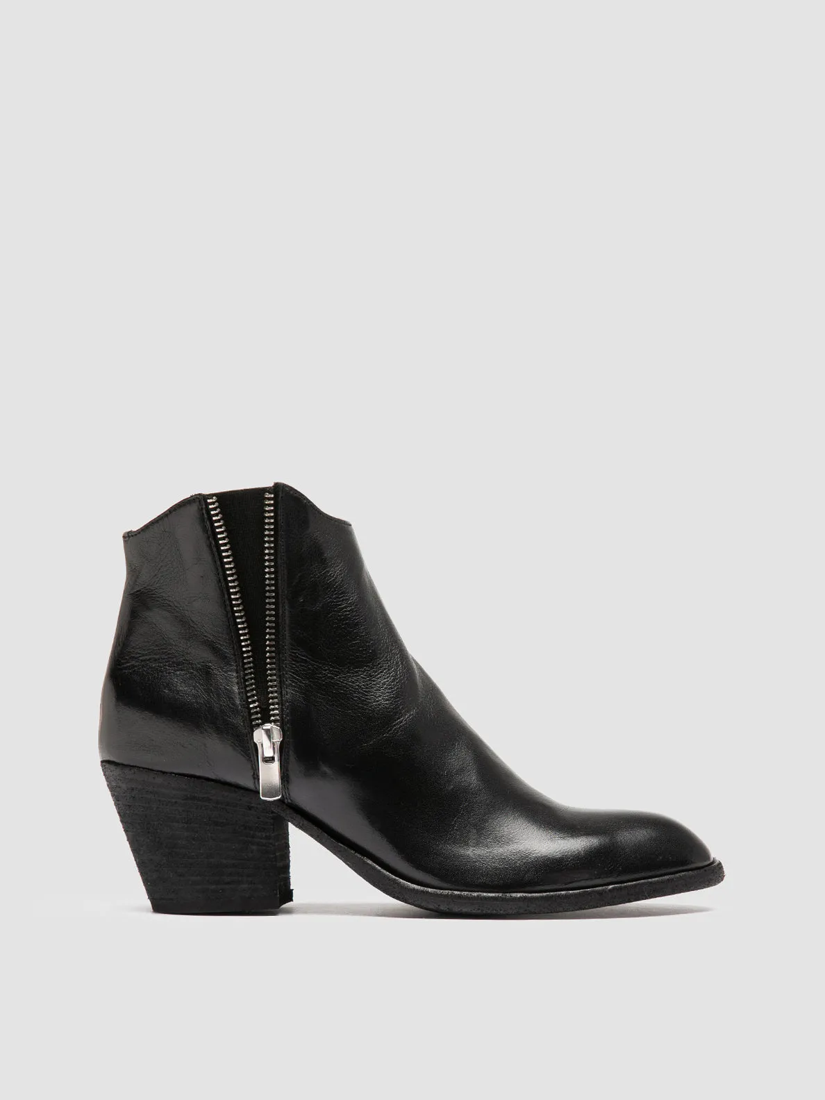 nylon Quick   Dry SYDNE 015 - Black Leather Ankle Boots