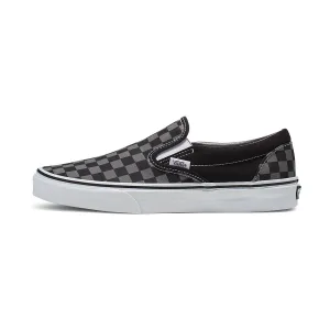 Classic Slip-On Checkerboard 'Pewter Grey Check' Unisex Shoes Easy Wear