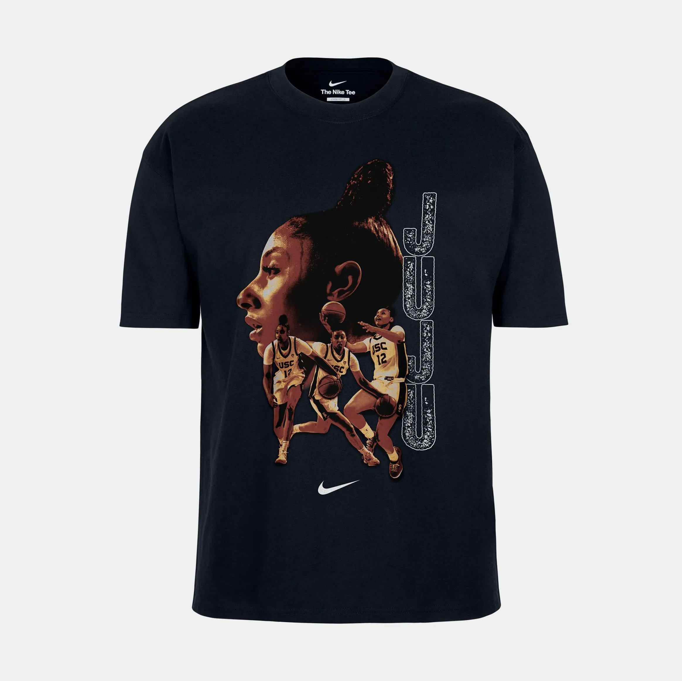 JuJu Watkins So Win Womens Short Sleeve Shirt (Black/Gold) Comfy Fashion Ship Glow