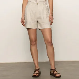 Caravan Cuffed Short (Flax) Ethical Mode SheerLayeredPanels