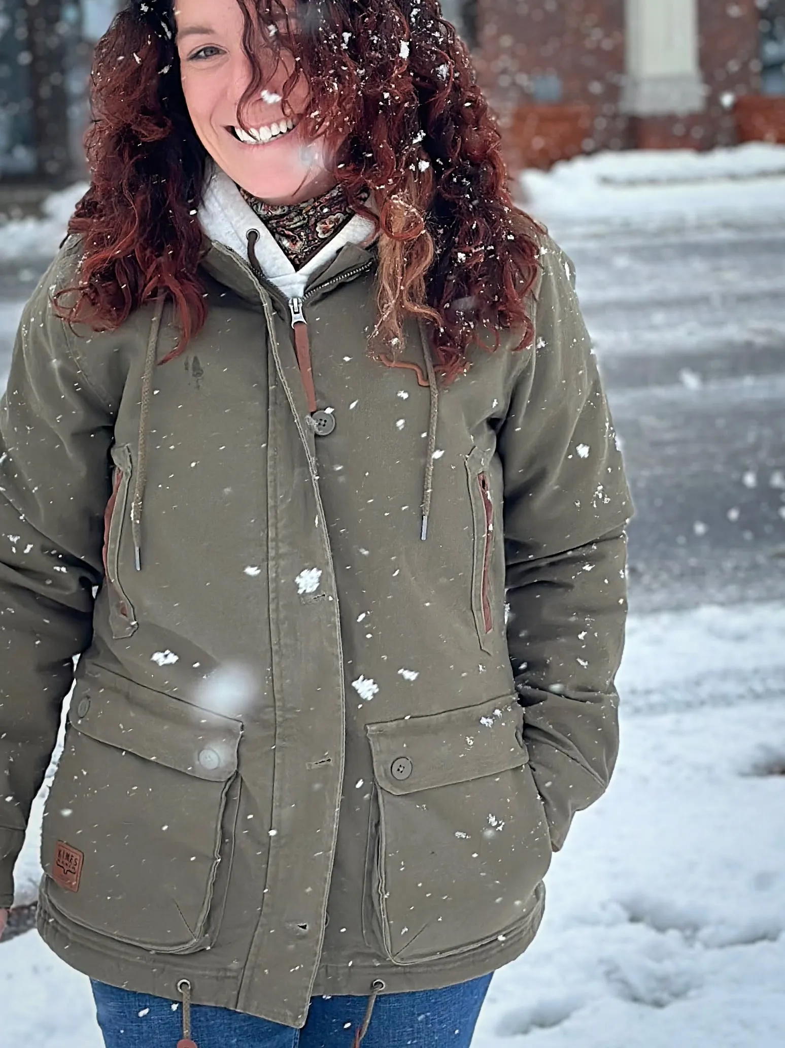 Quick Access Pockets NonIrritatingSeams Kimes Ranch Women's AWA Jacket in Dark Army