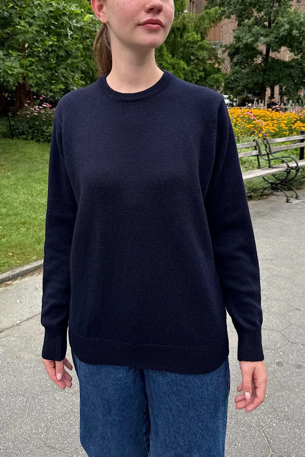 MicrofiberBlend Texture Martha Heavy Wool Sweater