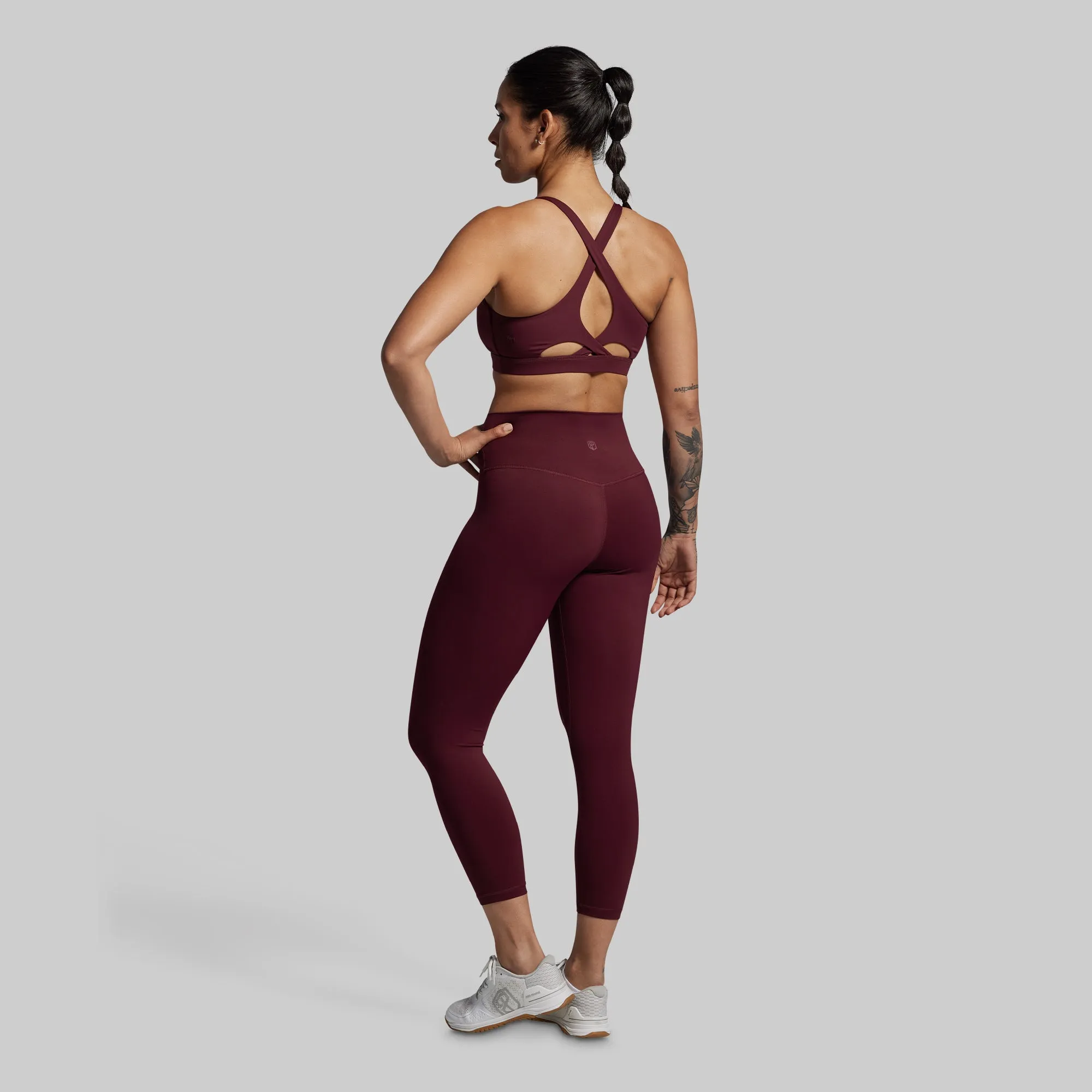 Helix Sports Bra (Fig) Smooth Surface Turtleneck