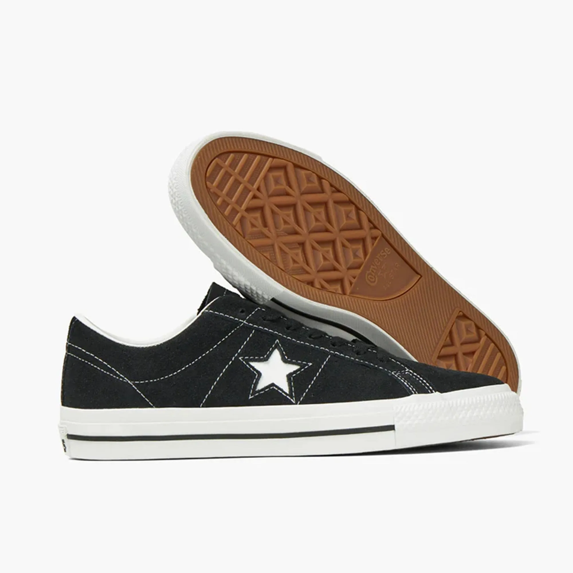 Converse One Star Black / White Look Walk Easy Fit Shoes