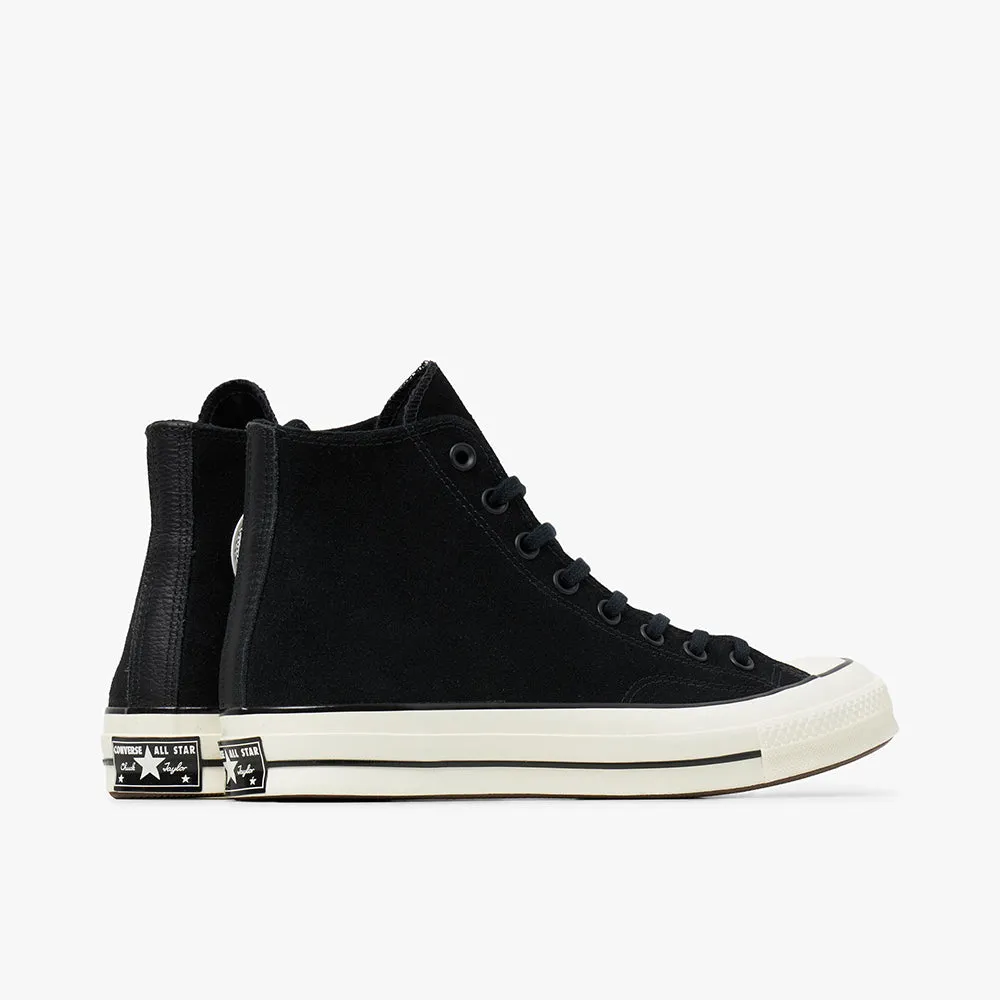 Converse Chuck 70 Hi Suede Black / Egret - Ancestral Blue Club Meet Foot Form