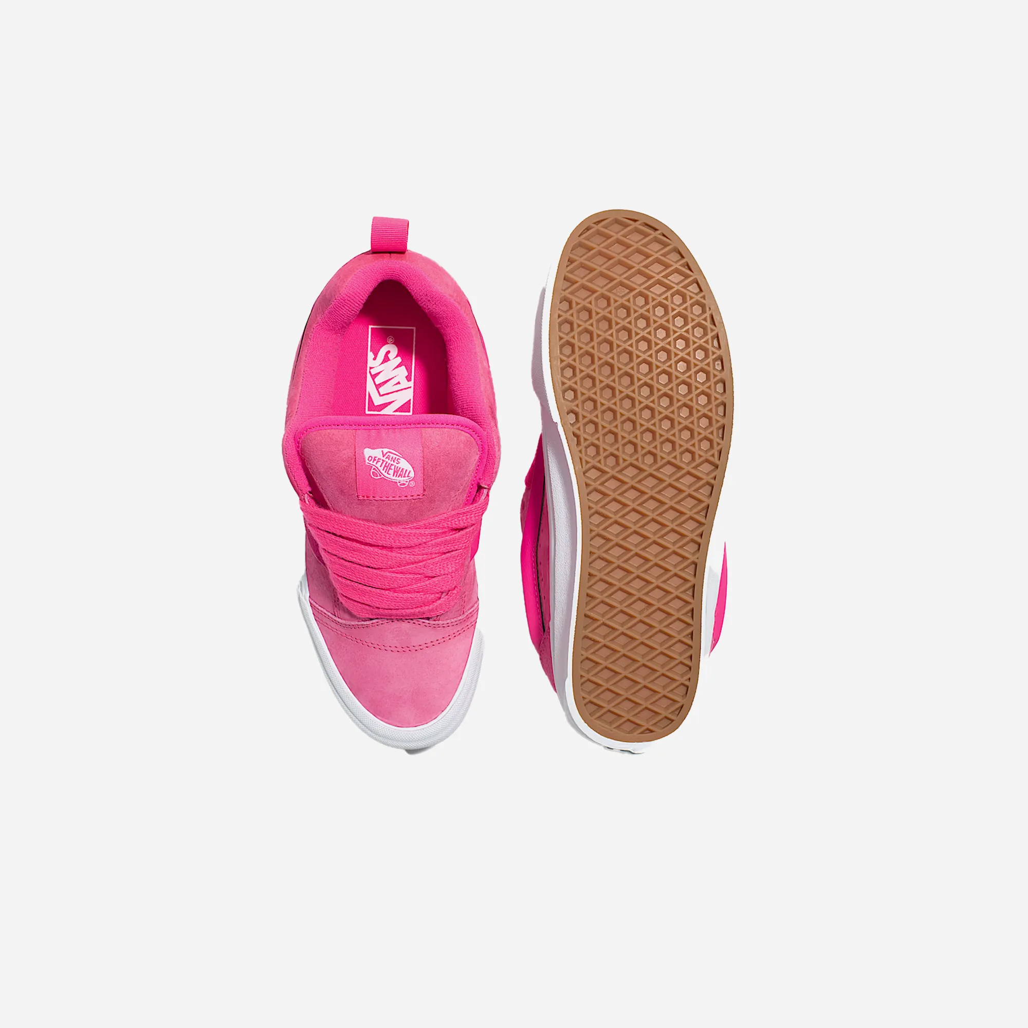Vans Knu Skool Suede Shoe Pink Glo Weight Balance Street Day