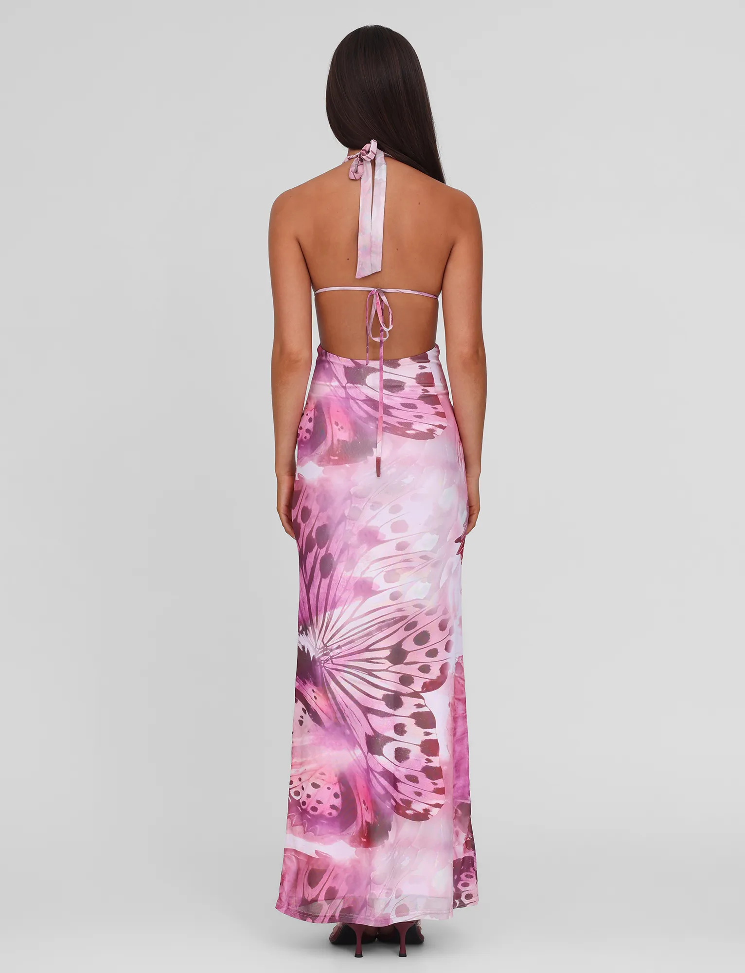 SOLEIL MAXI DRESS - MACRO BUTTERFLY Flattering Look