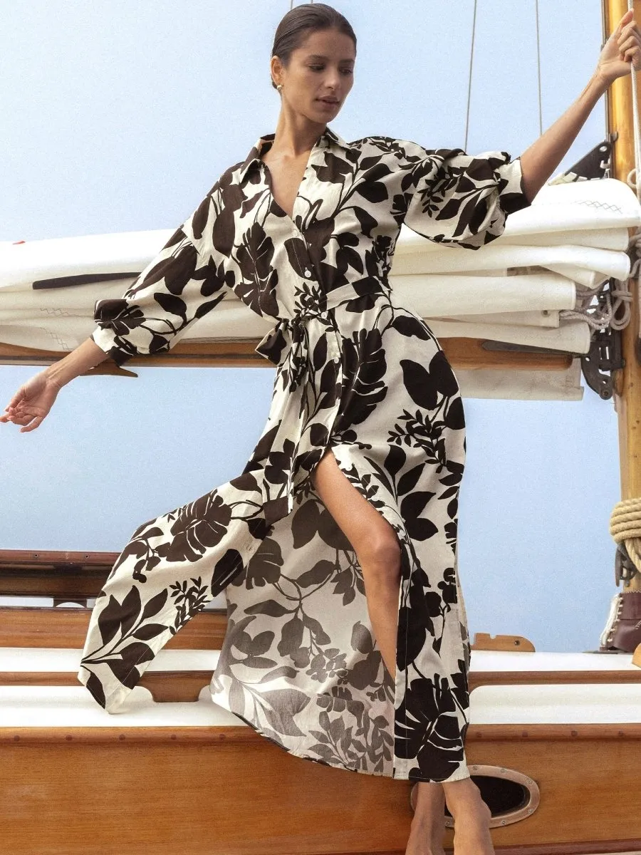 Fashionable appearance Relaxed Style Wear The Kate Printed Maxi Dress