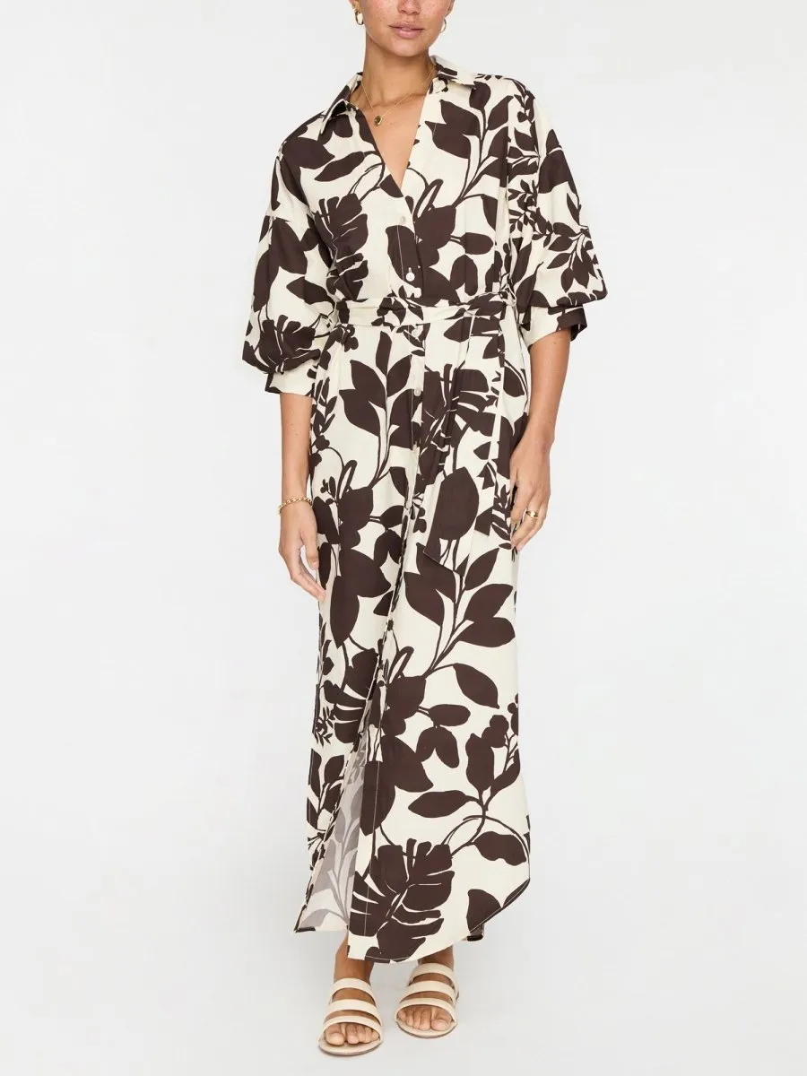 Flared-Hem The Kate Printed Maxi Dress